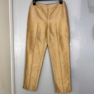 Ralph Lauren Gold Silk Pants